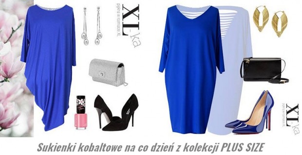 sukienki kobaltowe xxl